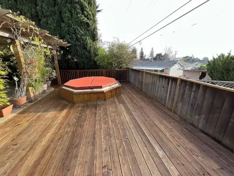 Wood deck power washing near me